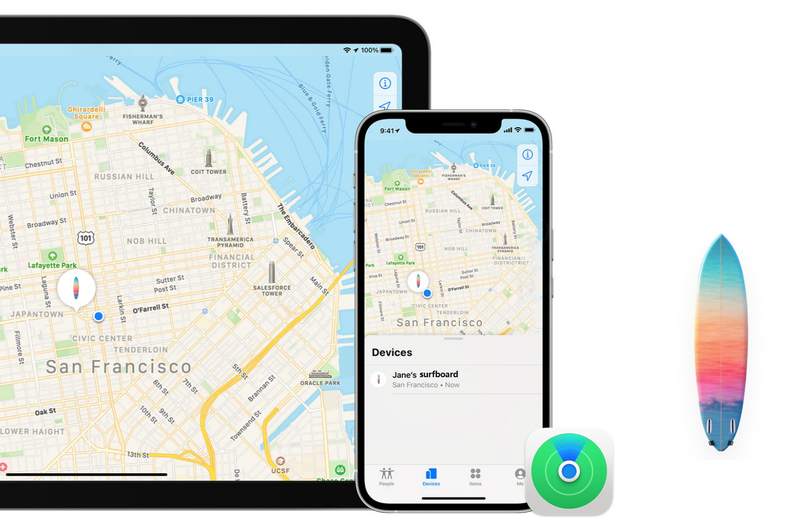 find my冲浪板|苹果find my技术与冲浪板结合，智能防丢，全球定位