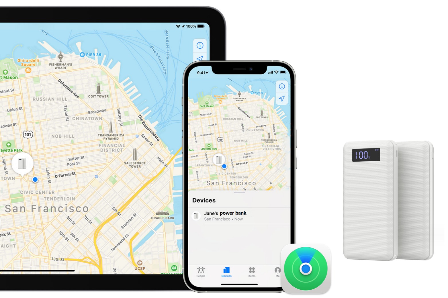 find my充电宝|苹果find my技术与充电宝结合，智能防丢，全球定位
