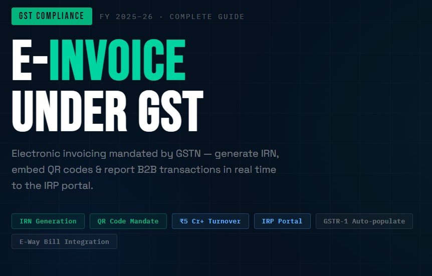 E-Invoicing under GST