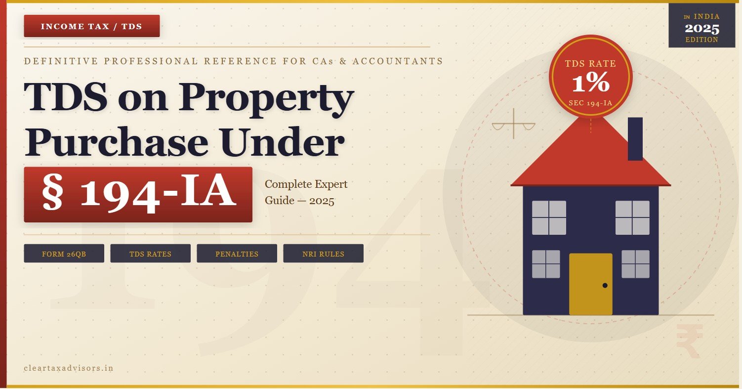 TDS on Property Purchase Section 194IA