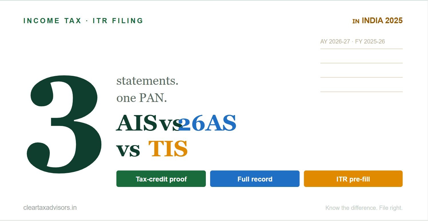 AIS vs Form 26AS vs TIS