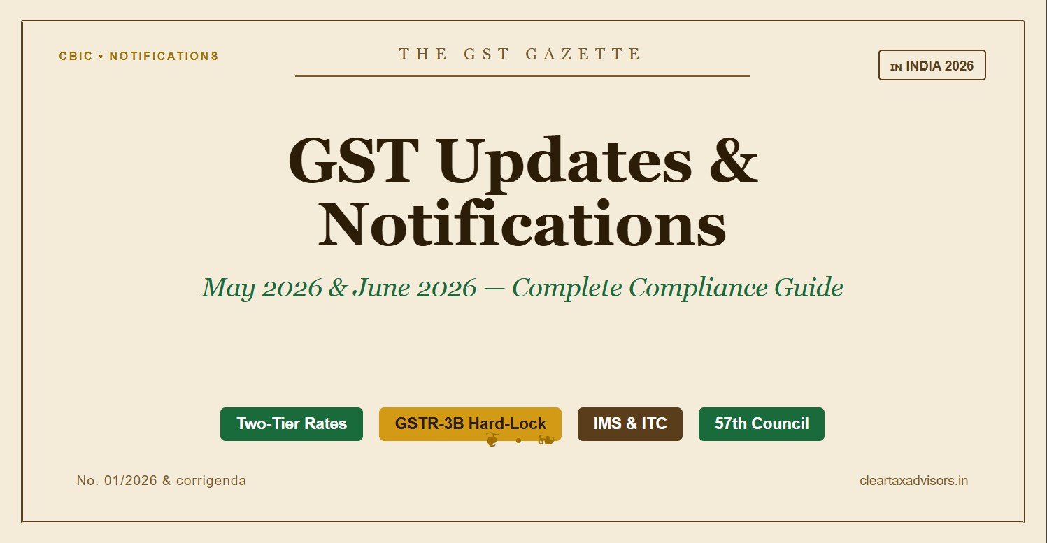 GST Updates May 2026 & June 2026