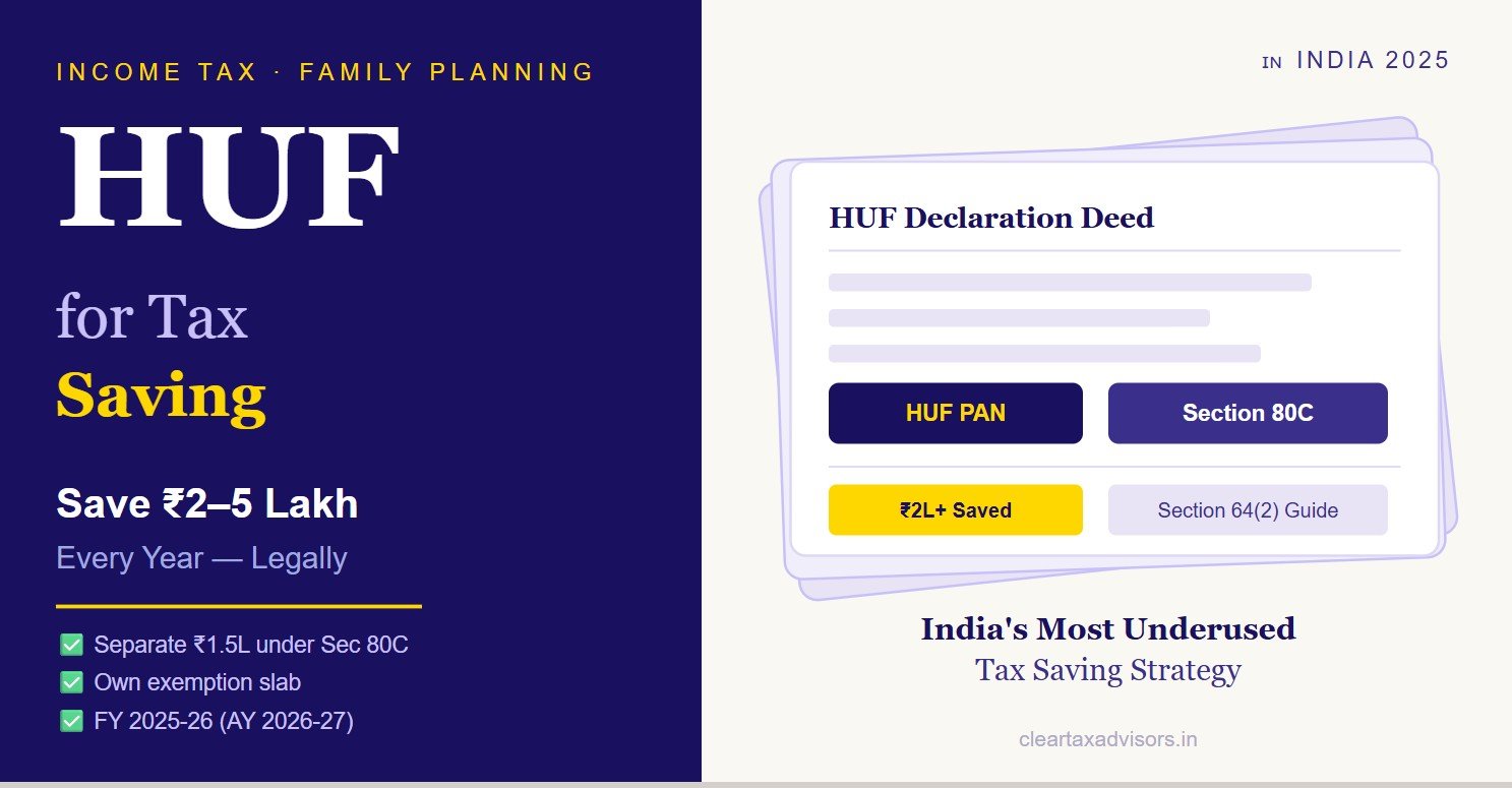 HUF for tax saving